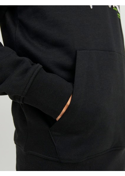 Jcodust Sweat Hood Sn Erkek Siyah Sweatshirt 12240214-Black