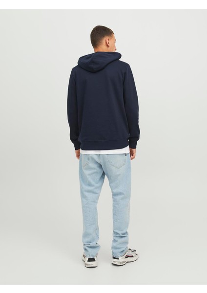 Jack & Jones Jcodust Sweat Hood Sn Erkek Lacivert Sweatshirt 12240214-Navy