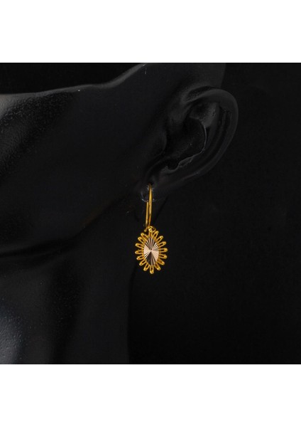 14 Ayar Altın Parıltı Küpe