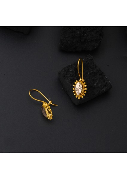 14 Ayar Altın Parıltı Küpe