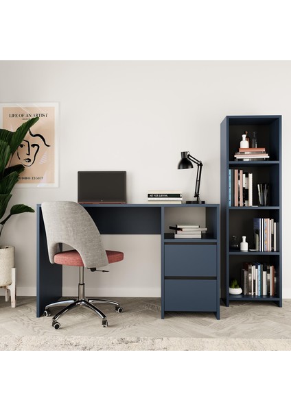 Kosta Kitaplıklı Çalışma Masası