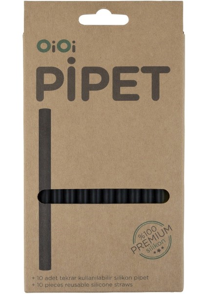 Silikon Pipet 10LU Siyah