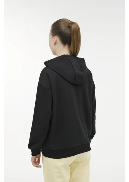 Basic Hoodie 3pr Siyah Kadın Sweatshirt 17SN80 101398980