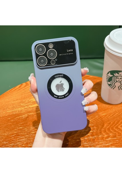 Iphone 14 Pro Tampon Telefon Kılıfı Için Degrade Manyetik Tam Kapak Telefon Kılıfı (Yurt Dışından)