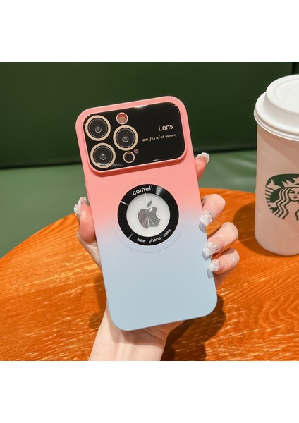 Iphone 14 Pro Tampon Telefon Kılıfı Için Degrade Manyetik Tam Kapak Telefon Kılıfı (Yurt Dışından)