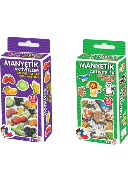 Magnet 2 Li Set - Hayvanlar-Meyve Sebzeler