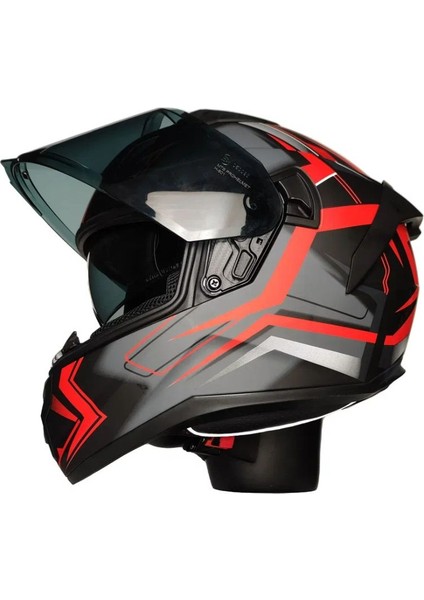 Motosiklet Sertfikalı Güneş Vizörlü Kask Full Face Motor Kaskı Kaskı modelleri