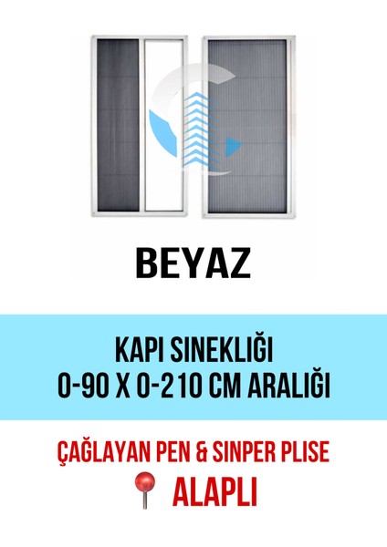 Pileli Plise Sürgülü Akordiyon Katlanır Kapı Sinekliği (Plastik Kapı&pencere-Çelik Kapı)