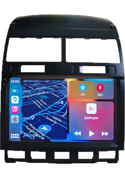 Volkswagen Touareg Android Sürüm 13 Kablosuz Carplay Navigasyon Multimedya 9 Inch Ekran 2 GB Ram 32 GB Hafıza