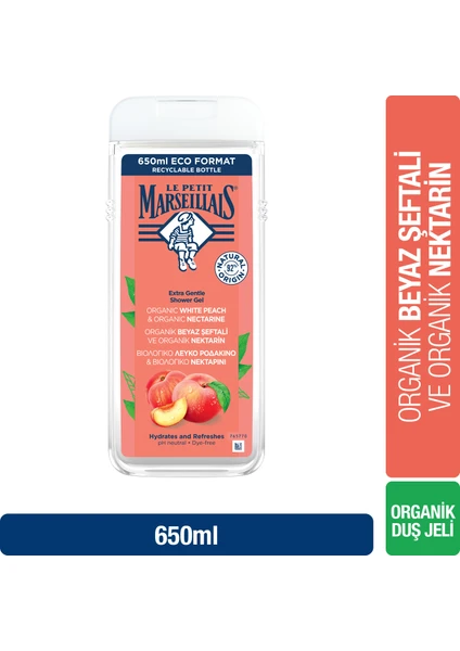 Le Petit Marseillais Beyaz Şeftali ve Nektarin Duş Jeli 650 ml