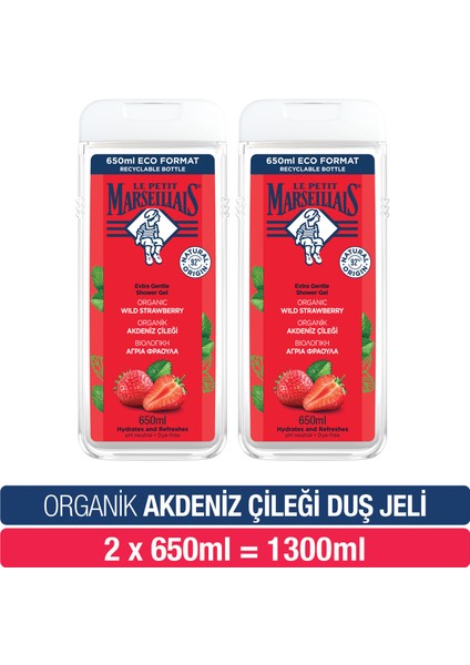 Duş Jeli Akdeniz Çileği 650 ml x 2