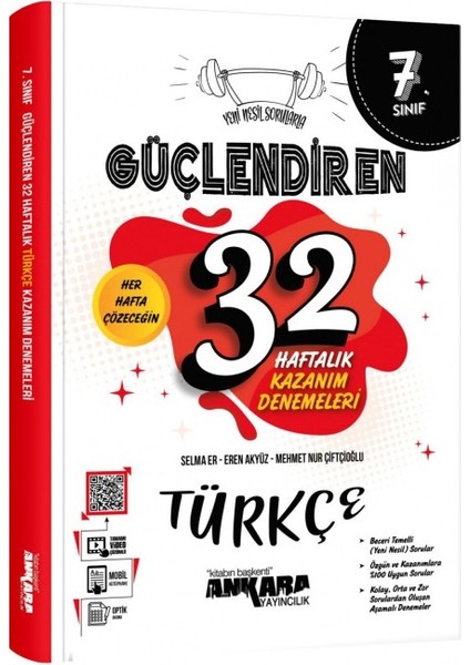 7.Sınıf Güçlendiren Türkçe Soru Bankası - 32 Haftalık Türkçe Kazanım Denemeleri fiyatları