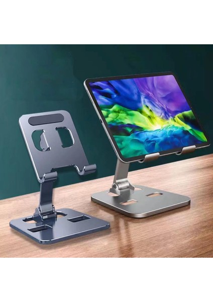 Masaüstü Metal Katlanabilir Telefon ve Tablet Tutucu Bracket