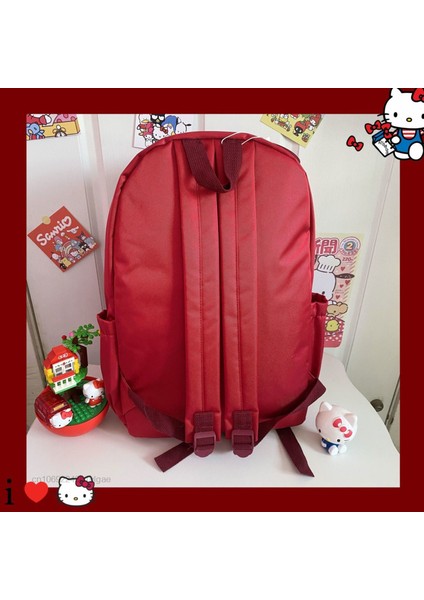 C Sanrio Hello Kitty Çanta Y2K Öğrenci Karikatür Okul Çantaları Japonya Kore Eğilim Iki Omuz Çantası Kadın Lüks Sırt Çantaları Büyük Kapasiteli (Yurt Dışından) modelleri
