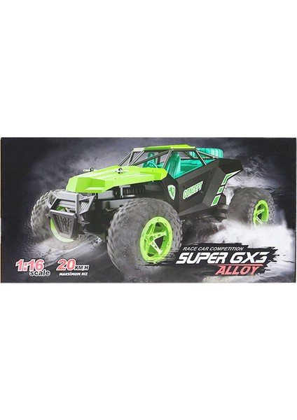 Kumandalı Gx3 Alloy / 2.4g 1:16 U/k Metal Şarjlı Mavi Kırmızı Araba fırsatları