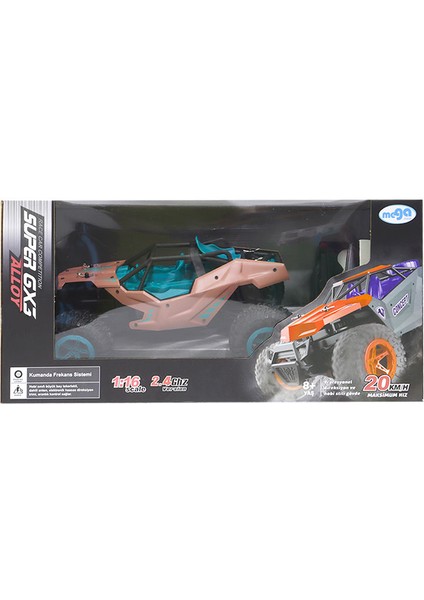 Kumandalı Gx3 Alloy/2.4g 1:16 U/k Metal Şarjlı Yeşil Pembe Araba fiyatları