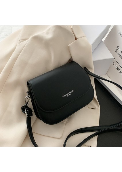 Siyah Basit Eğilim Kadınlar Için Crossbody Çanta Katı Vahşi Flap Omuz Çantası Bayan Tasarımcı Küçük Kadın Çanta ve Cüzdanlar Yeni Moda (Yurt Dışından)