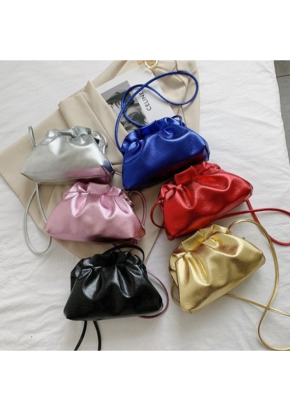 Siyah Lüks Altın Bulut Çanta Kadınlar Için Deri Hobos Retro Bulut Crossbody Çanta Küçük Telefon Çanta Tasarım Debriyaj Klip Çanta Kadın Bolsa (Yurt Dışından) modelleri