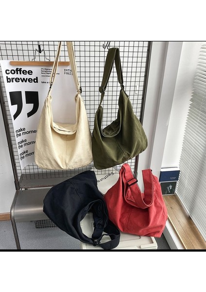 Bej 2022 Omuz Çantası Kadın Shopper Kanvas Tote Çanta Kadın Katı Basit Büyük Kapasiteli Crossbody Çanta Kadın Tasarımcı Çanta (Yurt Dışından) fırsatları