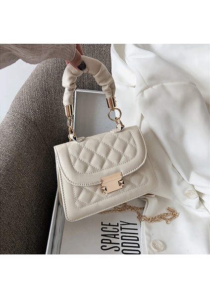 Mor Iplik Zinciri Kadınlar Için Crossbody Çanta Deri Lüks Lüks Marka Eğilim Omuz Debriyaj Moda Tote Çanta (Yurt Dışından)