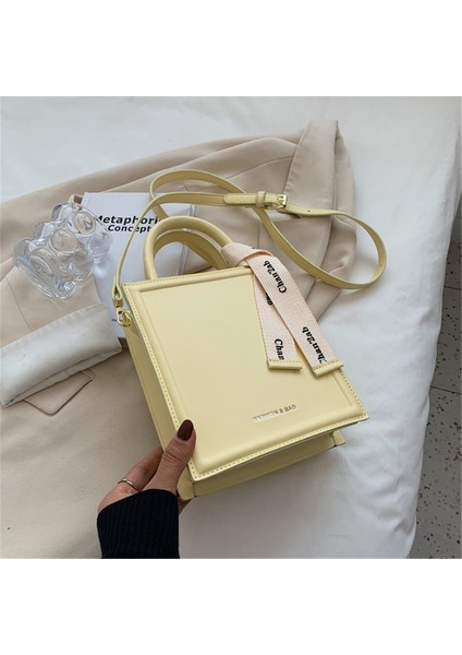 Sarı 2022 Trend Pu Deri Omuz Çantaları Kadınlar Için Yeni Moda Kadın Küçük Tote Çanta Sevimli Kısa Saplı Crossbody Çanta Lüks Çanta (Yurt Dışından)