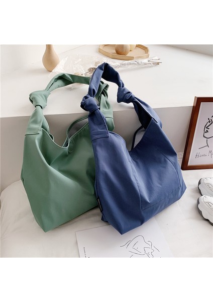 Kremsi Beyaz Kadın Tote Çanta 2022 Omuz Çantaları Kadınlar Için Shopper Naylon Katı Basit Büyük Kapasiteli Çanta Satchel (Yurt Dışından) fırsatları