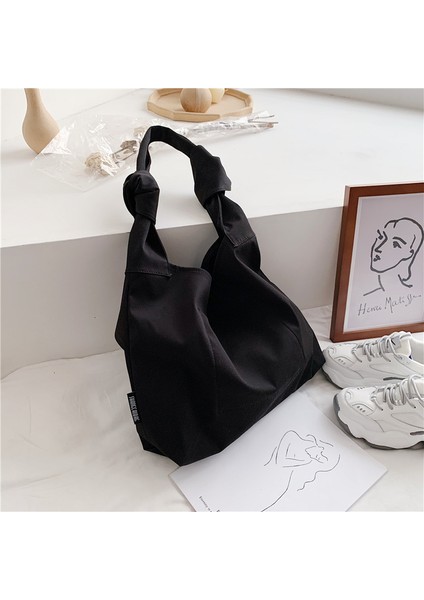 Kremsi Beyaz Kadın Tote Çanta 2022 Omuz Çantaları Kadınlar Için Shopper Naylon Katı Basit Büyük Kapasiteli Çanta Satchel (Yurt Dışından) indirimleri