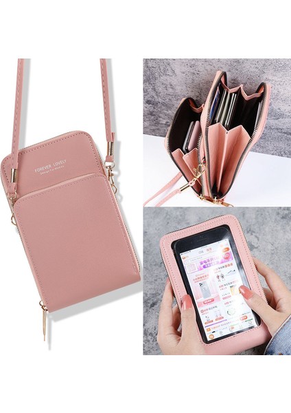 Kadınlar Için A-Koyu Mavi Crossbody Cep Telefonu Omuz Çantaları Dokunmatik Ekran Telefon Cüzdan Lüks Çanta Bayanlar Kart Sahibinin Debriyaj Çanta Çanta (Yurt Dışından) fiyatları