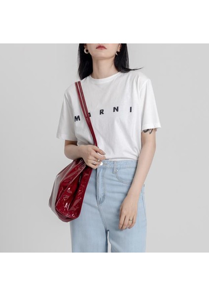 Gök Mavisi Moda Rugan Kadın Omuz Çantaları Vintage Kadın Casual Tote Çanta Büyük Kapasiteli Bayanlar Alışveriş Çantası (Yurt Dışından) indirimleri