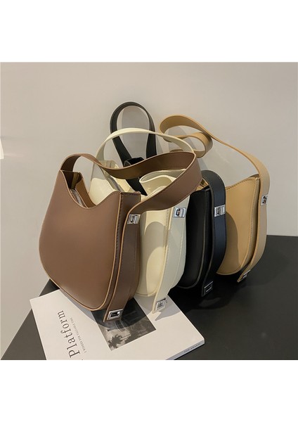 Haki 2022 Pu Katı Deri Omuz Çantaları Kadınlar Için Moda Kadın Çanta Rahat Bayanlar Crossbody Çanta Vintage Postacı Çantası Kadın (Yurt Dışından) fırsatları