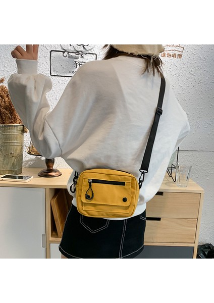Siyah 3 Kadın Kanvas Çanta Japonya Tarzı Kız Küçük Çanta Omuz Çantaları Kadın Messenger Crossbody Okul Çantası Çanta Telefonu Çanta Сумка Женская (Yurt Dışından) fırsatları