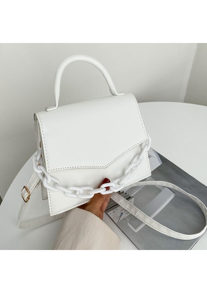 Mor Yeni Zincir Omuz Çantası Tasarımcı Çanta Bayanlar Için Düz Renk Kadınlar Için Crossbody Çanta Moda Kadın Küçük Flap Kolu Çanta (Yurt Dışından) fiyatları