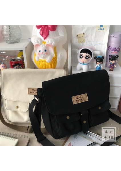 Siyah Çanta Kurbağa En Kaliteli Tuval Çapraz Crossbody Çanta Gençlik Moda Versiyonu Bayanlar Omuz Çantası Katı Kadın Postacı Çantası Rahat Okul Çantası (Yurt Dışından) indirimleri