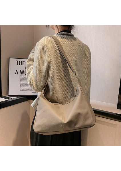 Kahverengi Lüks Tasarımcı Çanta Bez Kadın Çanta Büyük Kapasiteli Omuz Çantaları Markalar Kadınlar Için Yumuşak Pu Shopper Çantalar Crossbody Çanta (Yurt Dışından) fırsatları