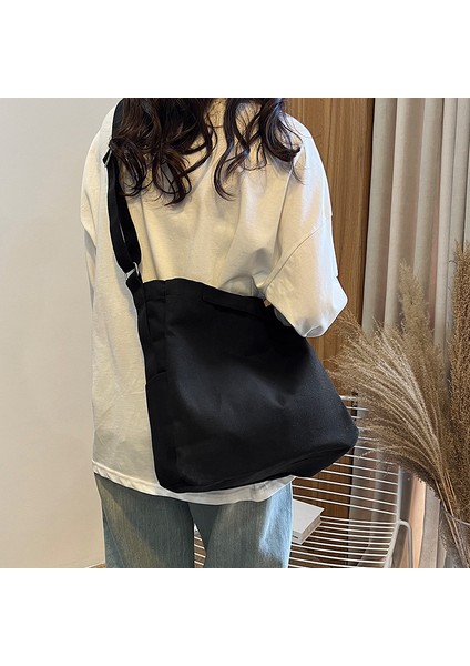 Gri Rahat Kanvas Çanta Shopper Basit Üniversite Öğrenci Kitap Büyük Kapasiteli Omuz Çantası Kadınlar Için Crossbody Çanta Çanta Tote Çanta (Yurt Dışından) fırsatları