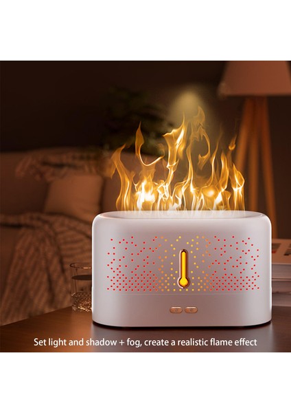Alev Efekti USB Sis Nemlendiricisi Aroma Difüzör Taşıma (Yurt Dışından)