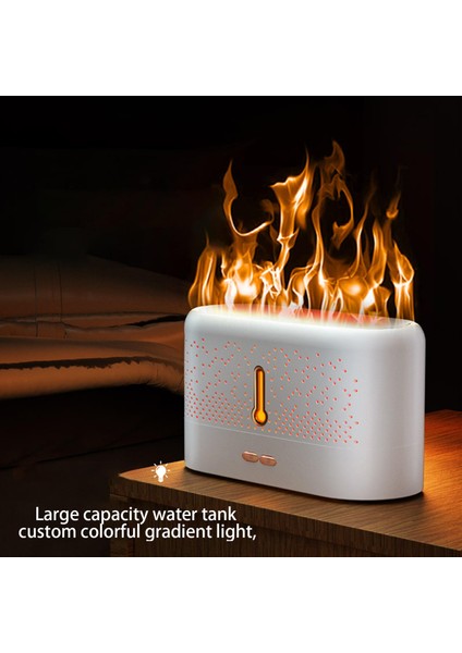 Alev Efekti USB Sis Nemlendiricisi Aroma Difüzör Taşıma (Yurt Dışından)