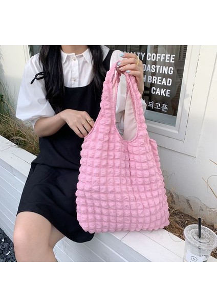 Pembe Lüks Sevimli Pilili Kadın Omuz Çantaları Büyük Kapasiteli Kadın Yelek Koltukaltı Çanta Tote Küçük Tote Alışveriş Çantası Çanta Kadınlar Için (Yurt Dışından)