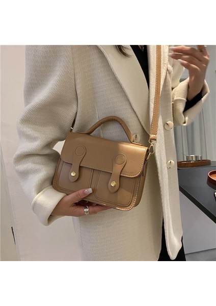Koyu Kahverengi Yeni Moda Pu Çapraz Çapraz Çanta Basit Kadın Omuz Çantası Düz Renk Çanta Kadın Postacı Çantası Bayanlar Crossbody Çanta (Yurt Dışından) fiyatları