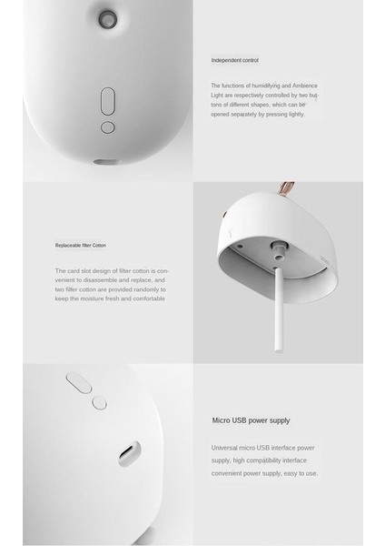USB Mini Nemlendirici, LED Işığı ile Küçük (Yurt Dışından)