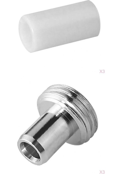 Kırmızı Işık Test Kalemi Için 6x 7mm Seramik Kılıf Metal Baş Adaptör Onarımı (Yurt Dışından)