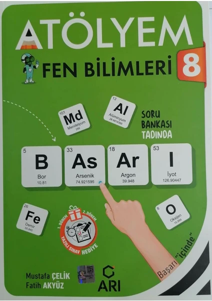 Arı Yayıncılık 8.Sınıf  LGS Atölyem Fen Bilimleri Soru Bankası