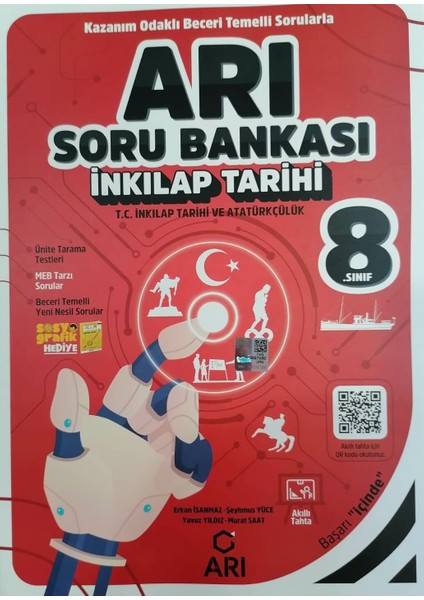 Arı Yayıncılık 8.Sınıf LGS T.C. İnkılap Tarihi ve Atatürkçülük Soru Bankası