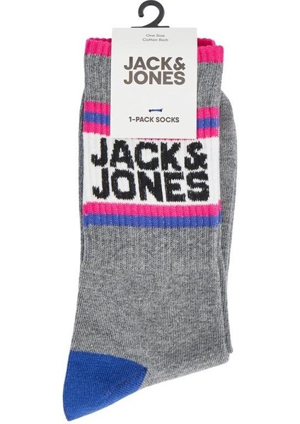 Jack & Jones Jacathletıc Logo Tennıs Sock Grımelanj