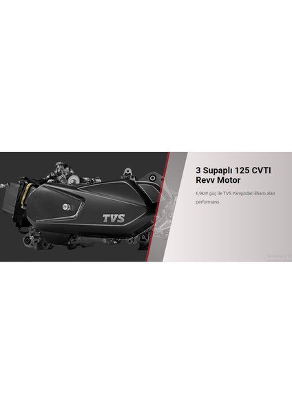 Ntorq 125 Motosiklet Kırmızı