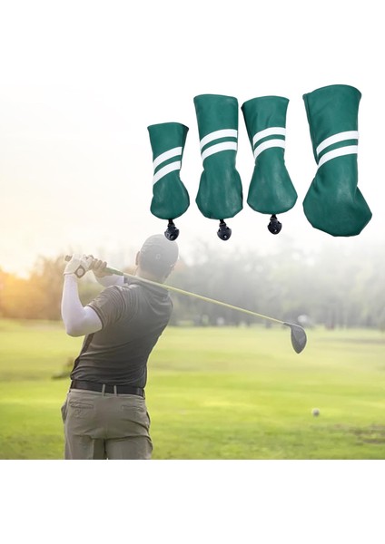 Golf Kulübü Kafa Kapağı Hibrid Kafa Kapağı Fairway Woods Başlıklar Yeşil Seti (Yurt Dışından) fırsatları