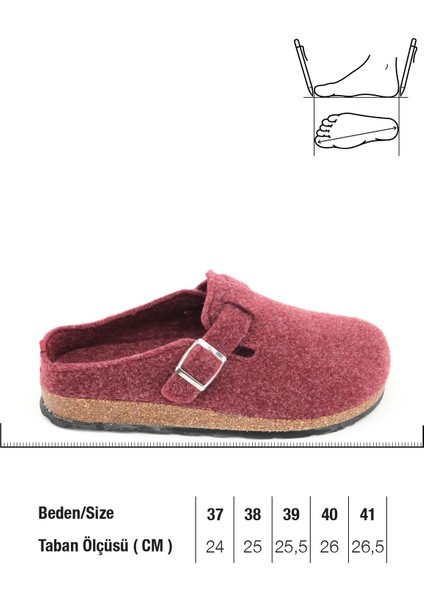 Kışlık Mantar Taban Tokalı Ayarlanabilir Ev Bahçe Kadın Terlik indirimleri