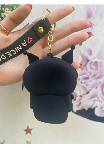 Kuromi Bozuk Para Cüzdanı Anahtarlık