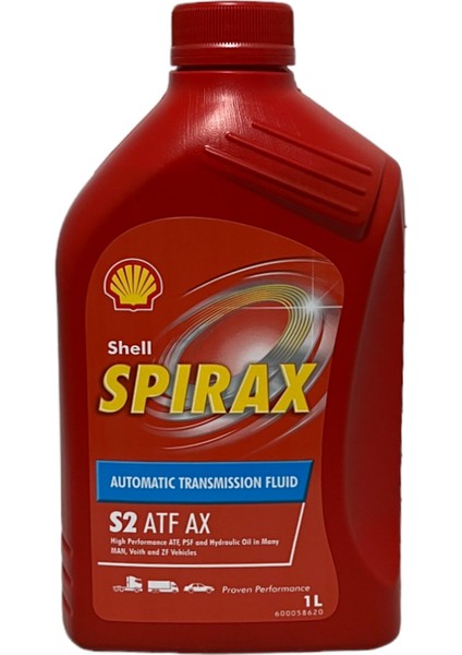 Sprirax S2 Atf Ax Otomatik Şanzıman Yağı 1 Litre