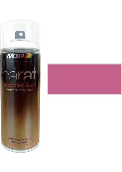 Carat Sprey Boya Koyu Pembe Parlak 400 ml - RAL4003